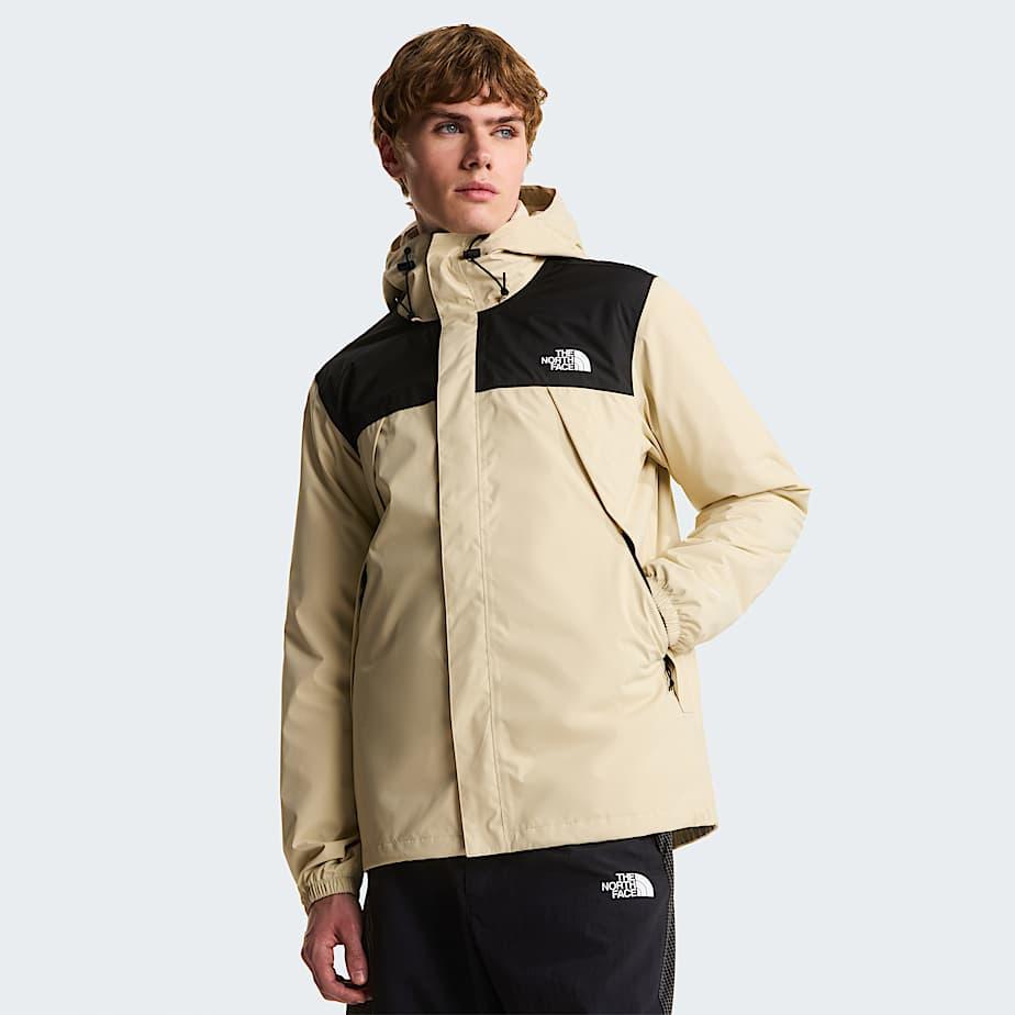 Men's Antora Jacket Desert Stone-tnf Black by THE NORTH FACE