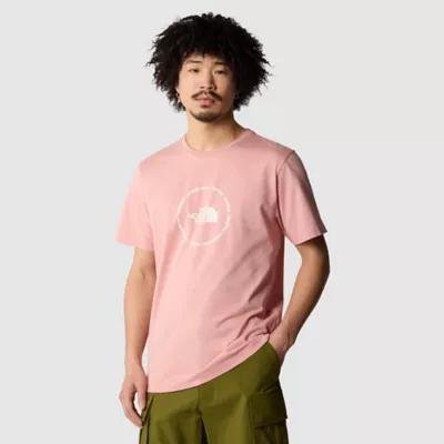 Men's Circle Logo T-shirt Rose Tan-white Dune by THE NORTH FACE