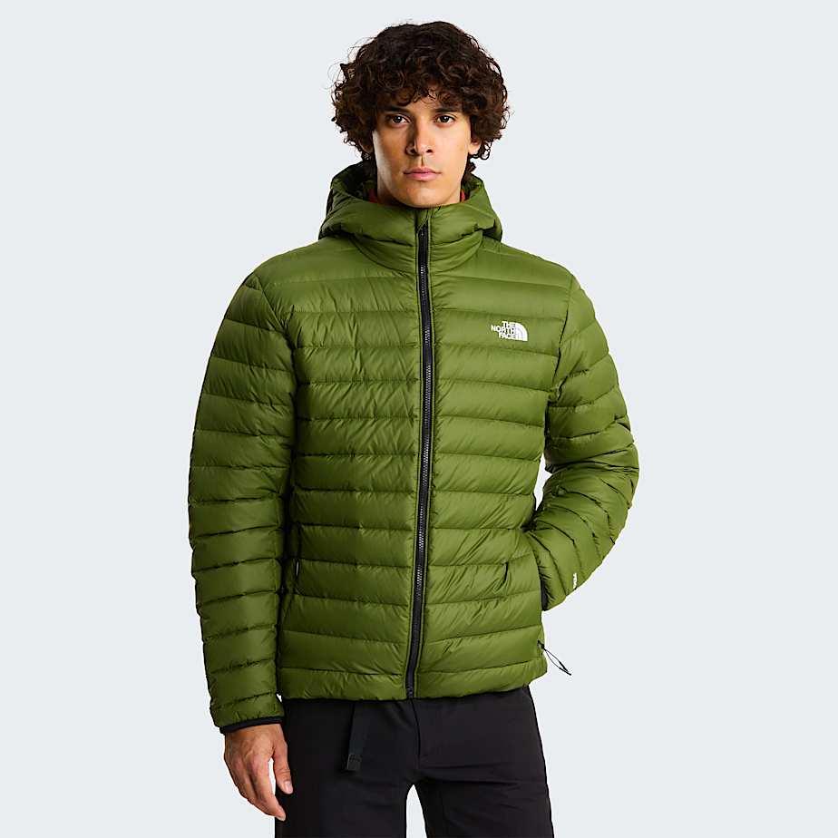 Men's Classic Down Hooded Jacket Woodland Green by THE NORTH FACE