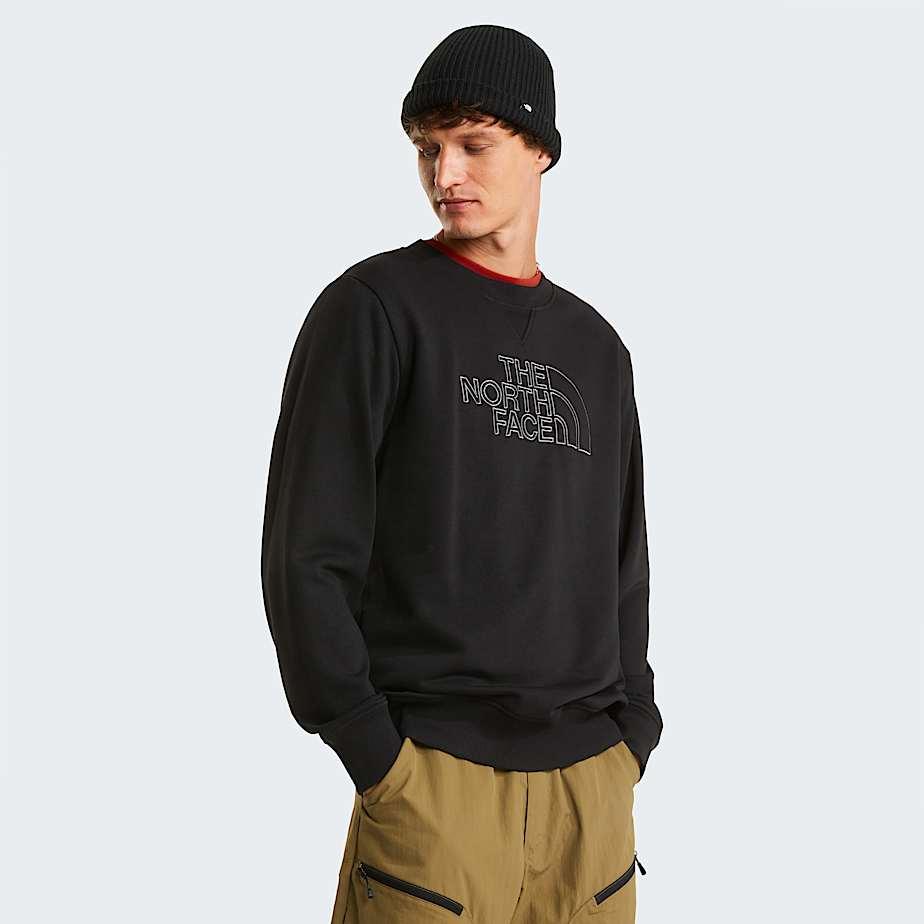 Men’s Drew Peak Light Sweatshirt Tnf Black-anthracite Grey by THE NORTH FACE