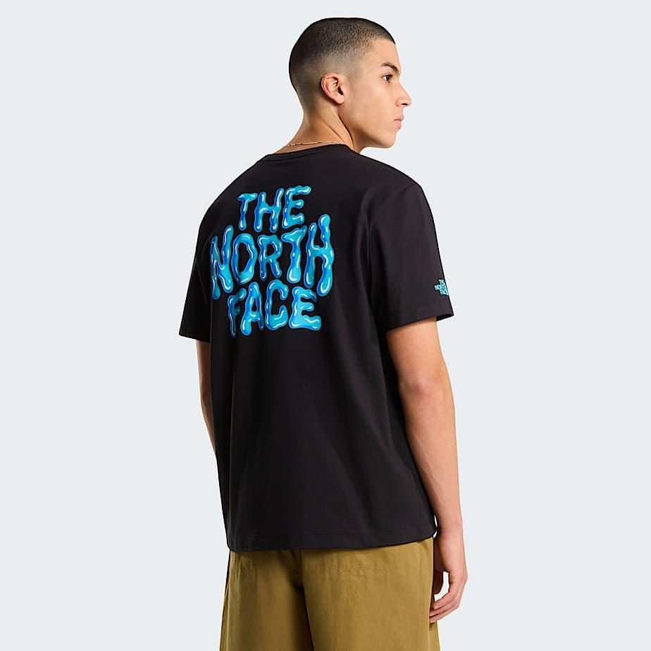 Men's Drip Logo Relaxed Graphic T-shirt Tnf Black by THE NORTH FACE