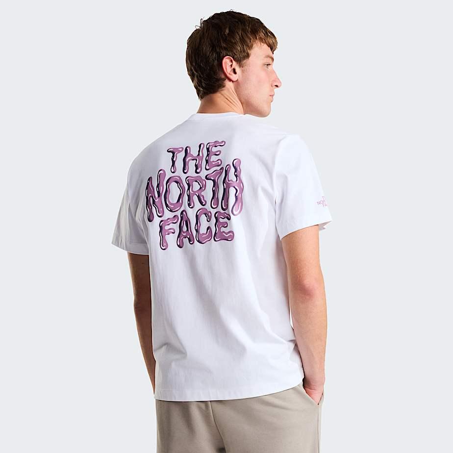Men's Drip Logo Relaxed Graphic T-shirt Tnf White by THE NORTH FACE