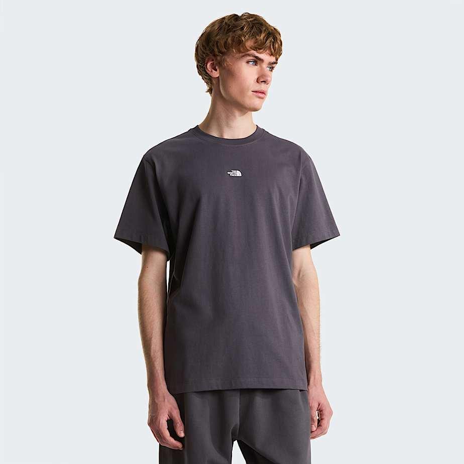 Men's Essential Centre Logo Relaxed T-shirt Anthracite Grey by THE NORTH FACE