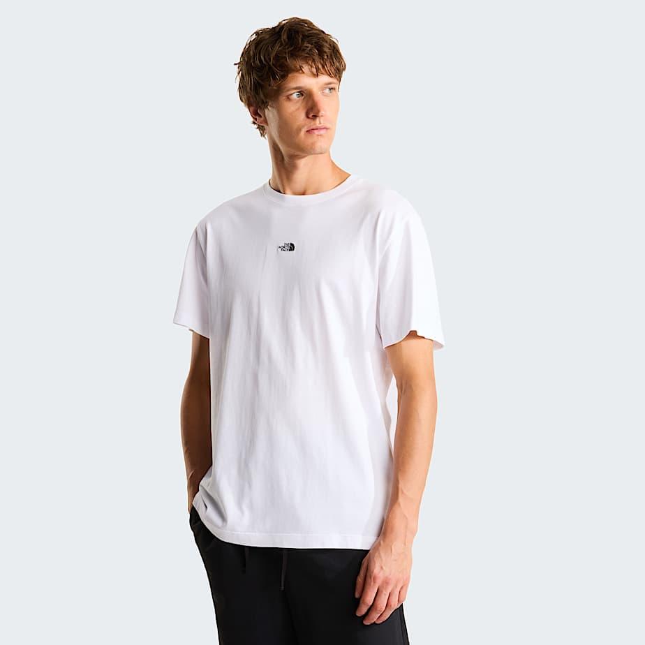 Men's Essential Centre Logo Relaxed T-shirt Tnf White by THE NORTH FACE