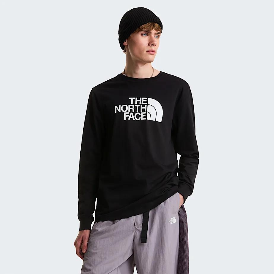 Men's Evolution Half Dome Regular Long-sleeve T-shirt Tnf Black by THE NORTH FACE