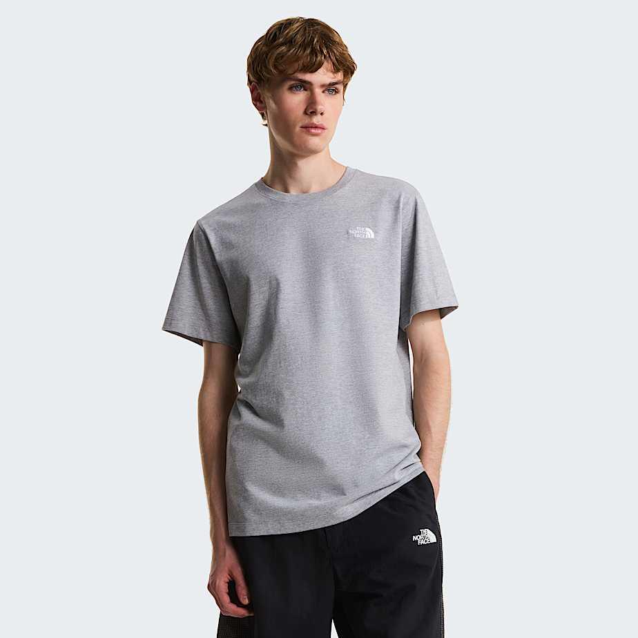Men's Evolution Simple Dome Regular T-shirt Tnf Pale Grey Heather by THE NORTH FACE