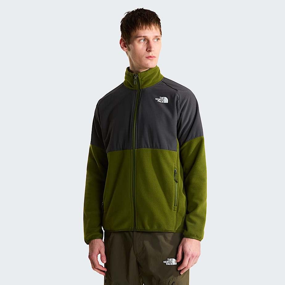 Men's Glacier Heavyweight Fleece Woodland Green-asphalt Grey by THE NORTH FACE