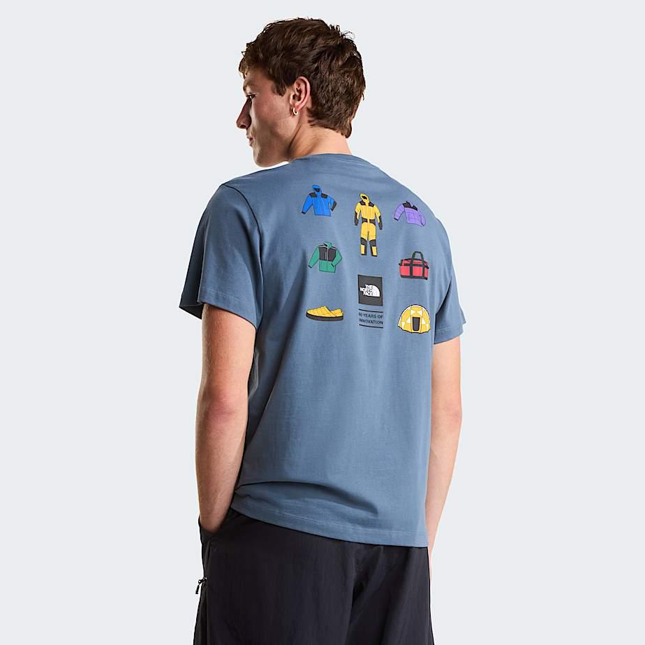 Men's Icon Celebration Regular Graphic T-shirt Granite Grey by THE NORTH FACE