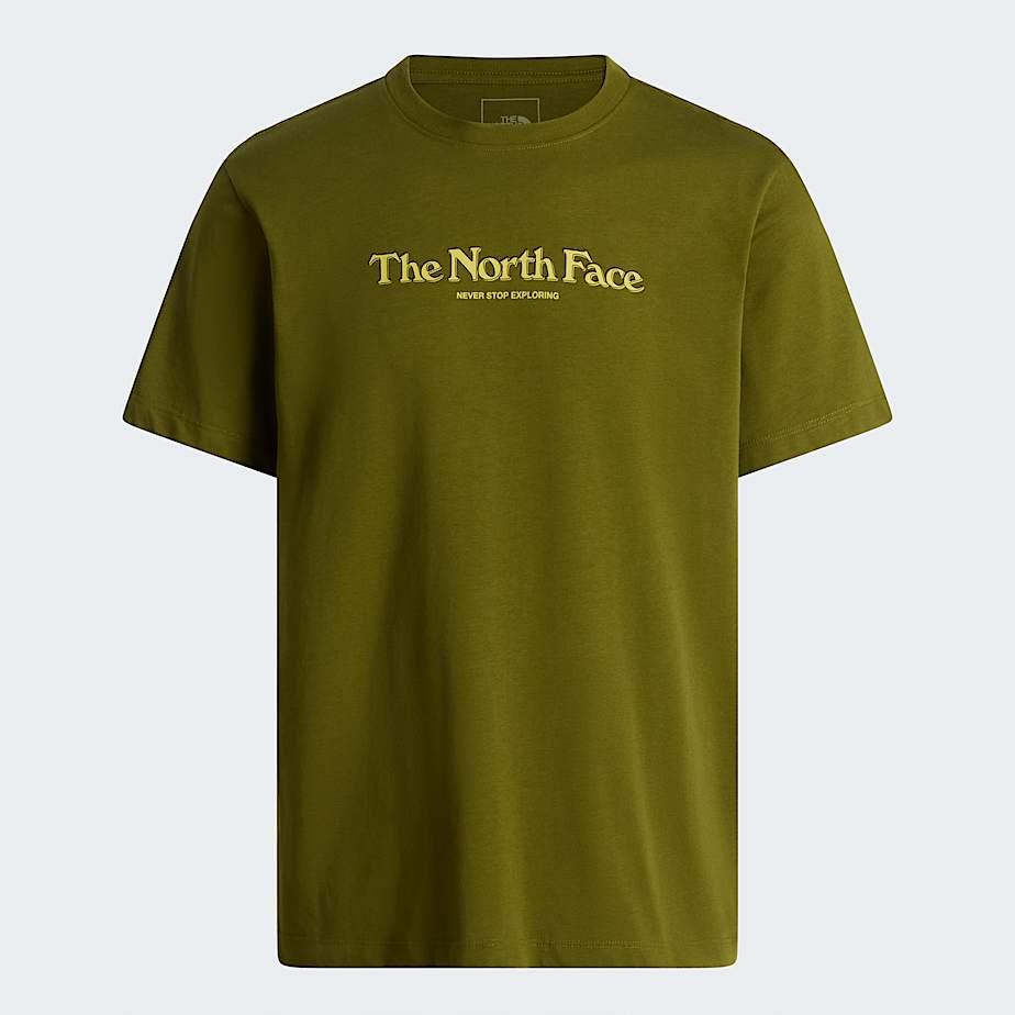 Men's Lowercase Regular T-shirt Forest Olive by THE NORTH FACE