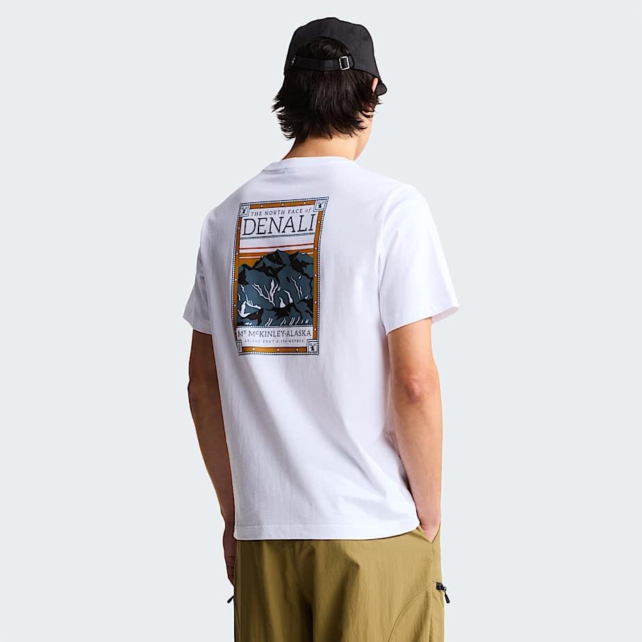Men's North Faces Regular Graphic T-shirt Tnf White by THE NORTH FACE