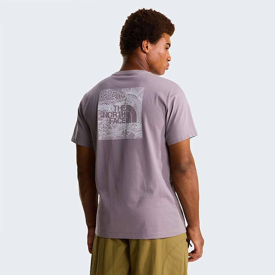 Men's Nse Box Regular T-shirt Transcendent Grey by THE NORTH FACE