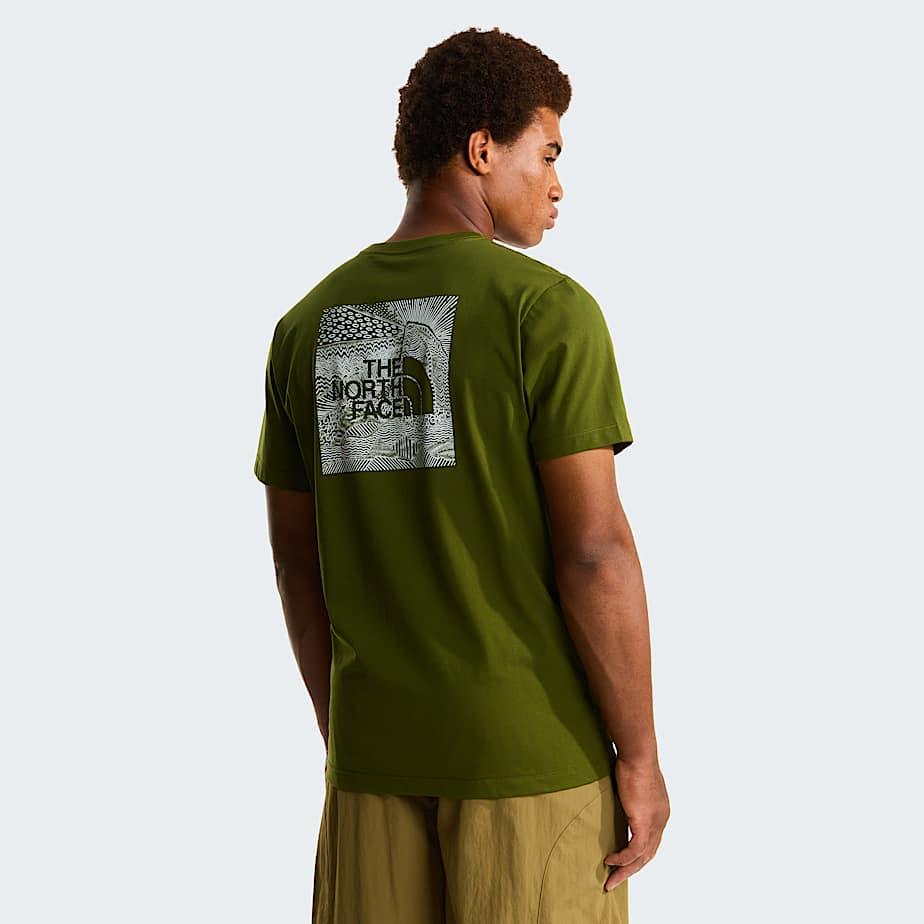 Men's Nse Box Regular T-shirt Woodland Green by THE NORTH FACE