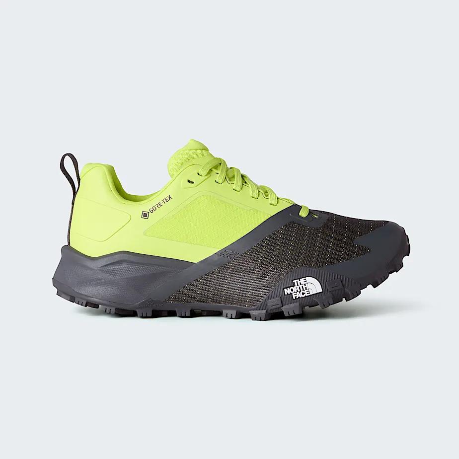 Men's Offtrail Tr Gore-tex® Trail Running Shoes Fizz Lime-anthracite Grey by THE NORTH FACE