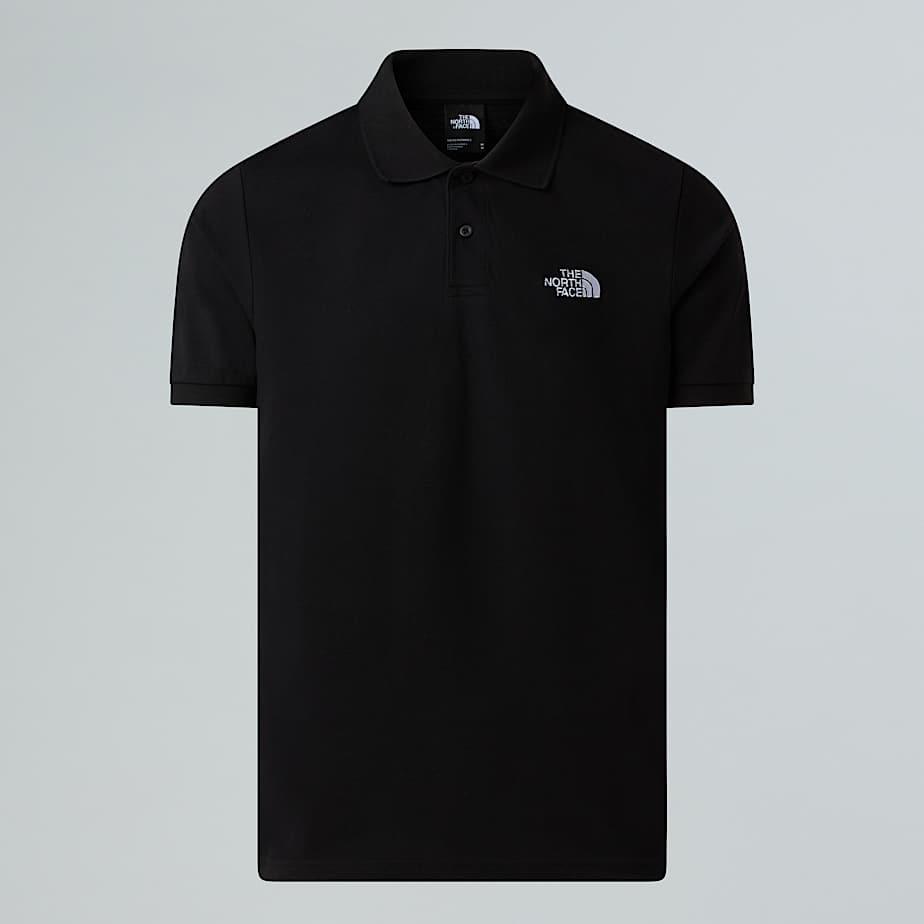Men's Piquet Polo T-shirt Tnf Black by THE NORTH FACE