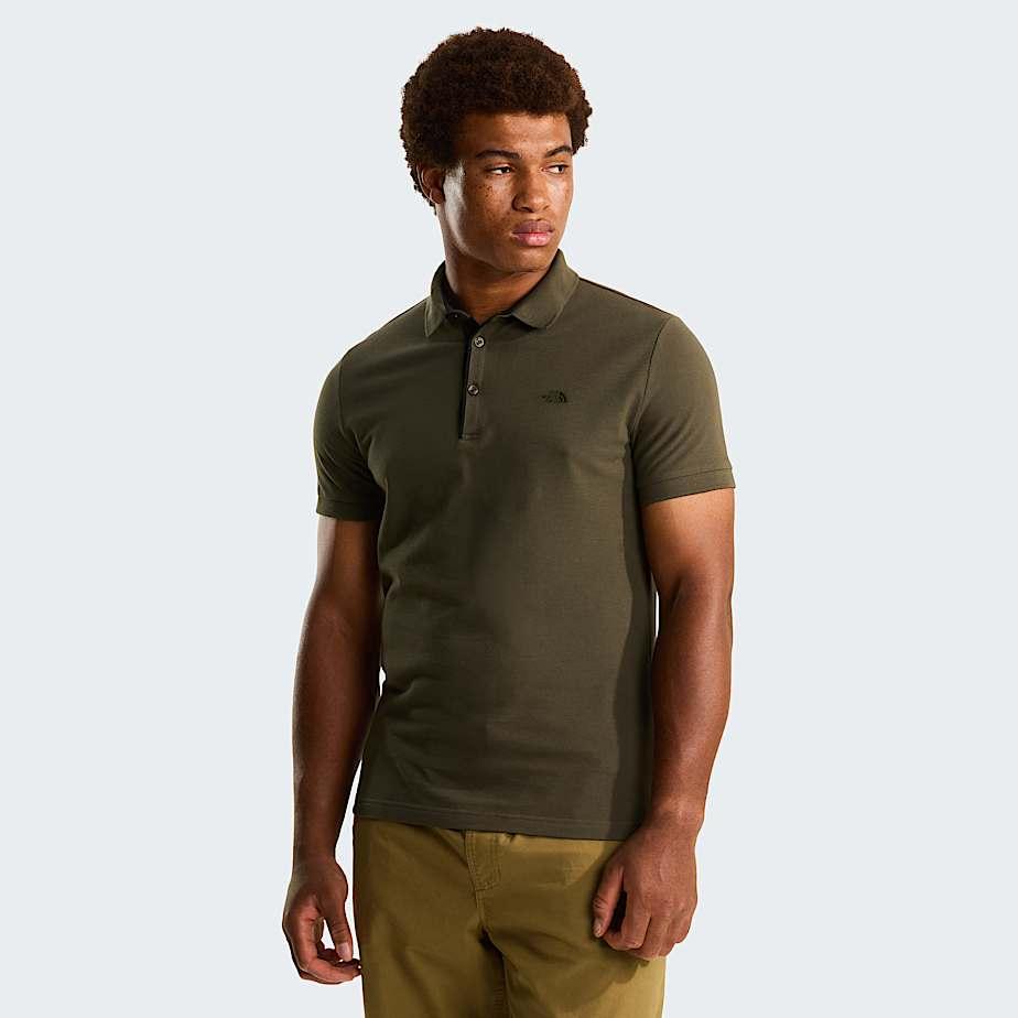 Men’s Premium Slim Polo Shirt New Taupe Green by THE NORTH FACE