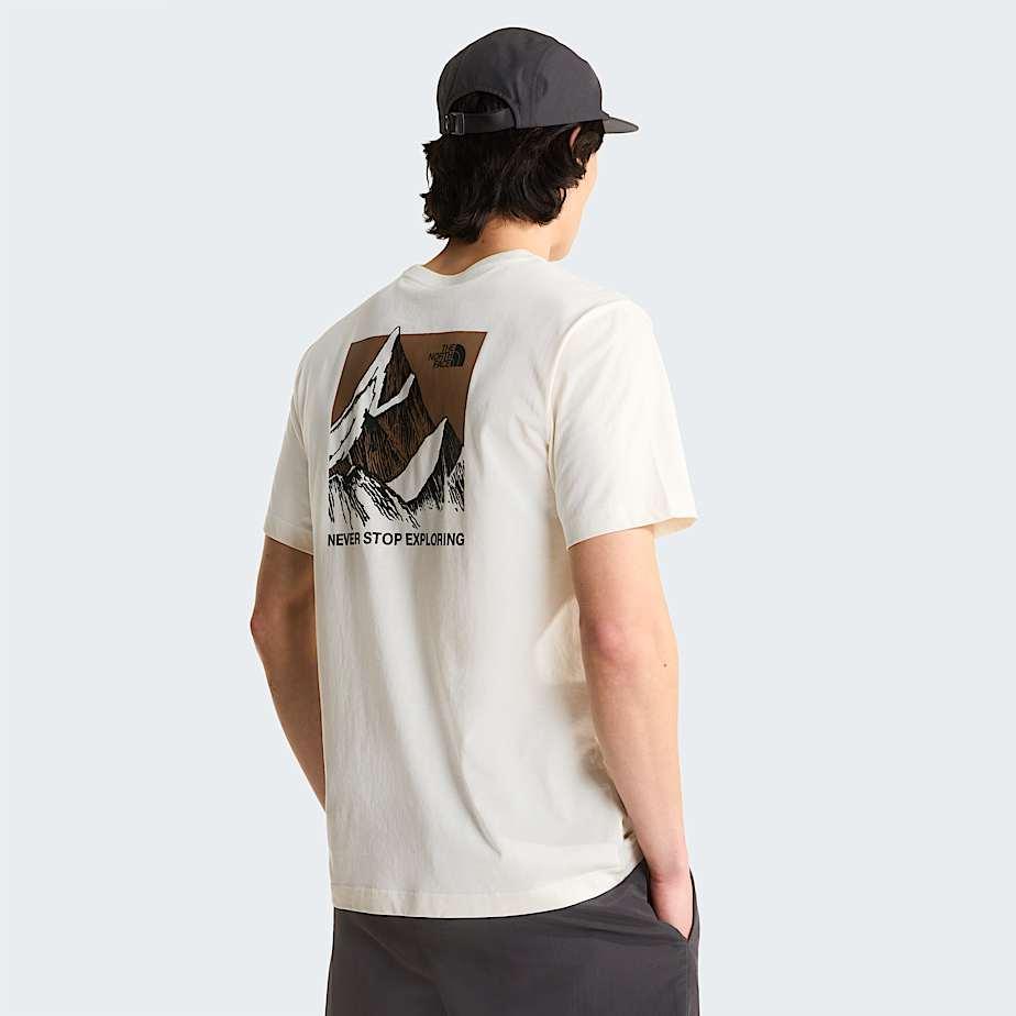 Men's Sketch Box Regular T-shirt White Dune by THE NORTH FACE