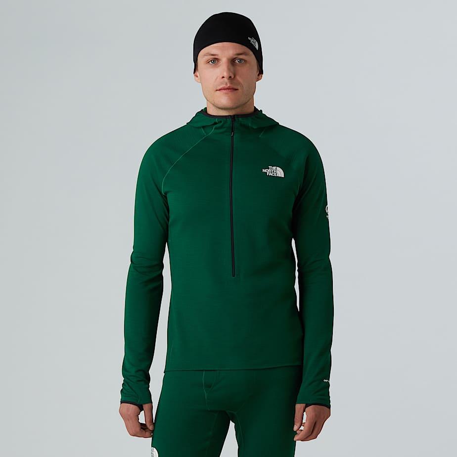 Men's Summit Dotknit Amk Hooded Baselayer Apex Green by THE NORTH FACE