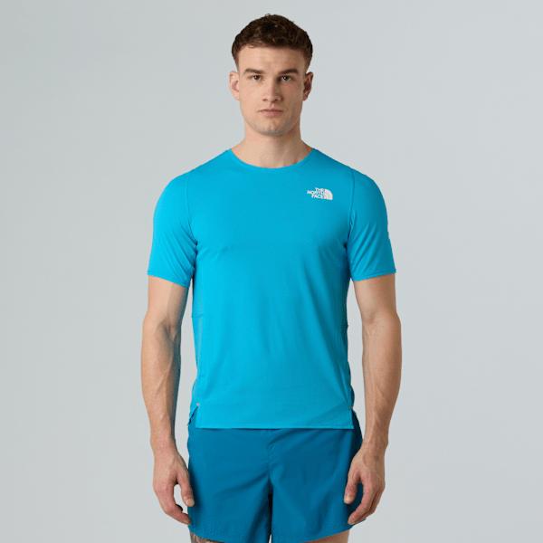 Men's Summit High Trail Run T-shirt Meridian Blue by THE NORTH FACE Men's Summit High Trail Run T-shirt Meridian Blue by THE NORTH FACE