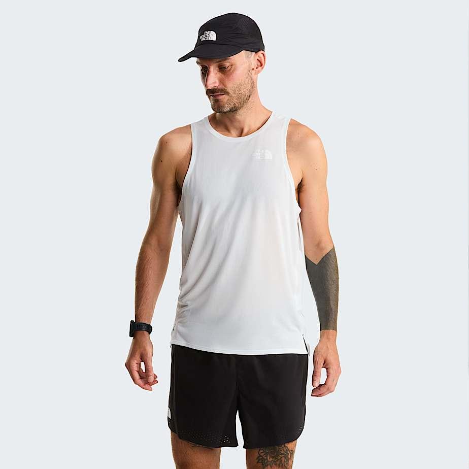Men’s Summit High Trail Run Tank Top Pearl Stone by THE NORTH FACE