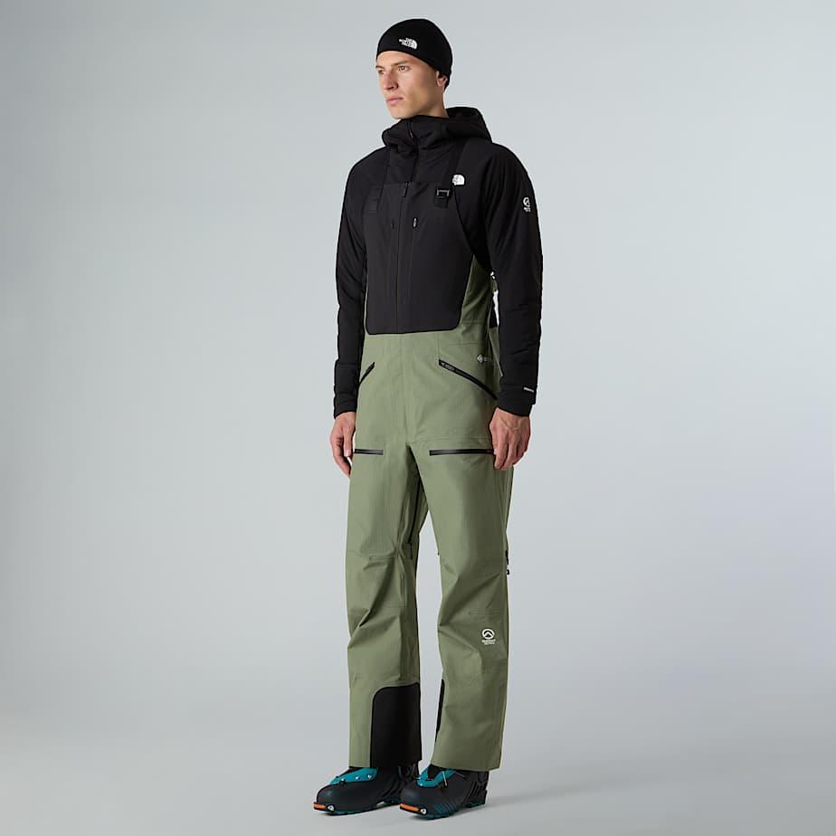 Men's Summit Tsirku Gore-tex® Pro Bib Trousers Bark Mist-tnf Black by THE NORTH FACE