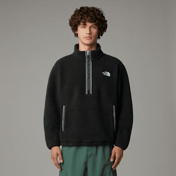 Men's Tnf Fleeski 1/4 Zip Pullover Fleece Tnf Black-tnf Black by THE NORTH FACE