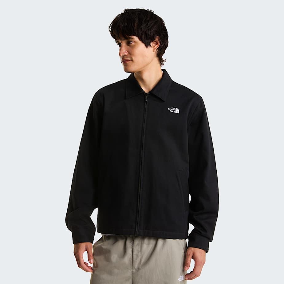 Men's Twill Collared Jacket Tnf Black by THE NORTH FACE