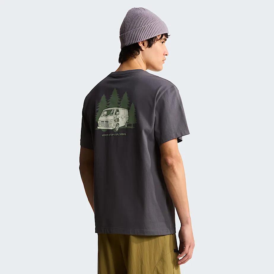 Men's Van Life Relaxed Graphic T-shirt Anthracite Grey by THE NORTH FACE