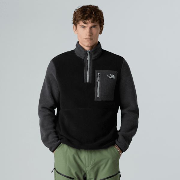 Men’s Yumiori 1/4 Zip Fleece Jacket Tnf Black-asphalt Grey-monument Grey by THE NORTH FACE