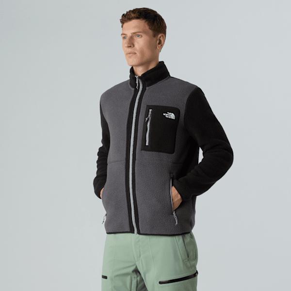 Men’s Yumiori Full-zip Fleece Jacket Anthracite Grey-tnf Black-monument Grey by THE NORTH FACE