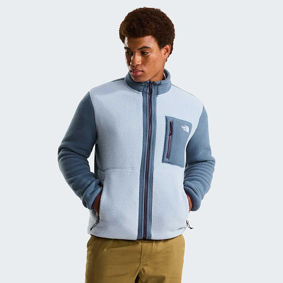 Men’s Yumiori Full-zip Fleece Jacket Frost Grey-granite Grey-endless Dusk by THE NORTH FACE