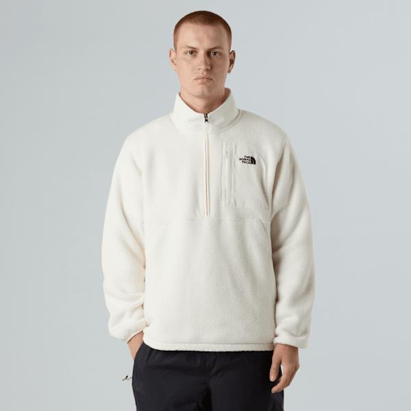 Men's Yumiori Off-peak 1/2 Zip Fleece Jacket White Dune by THE NORTH FACE