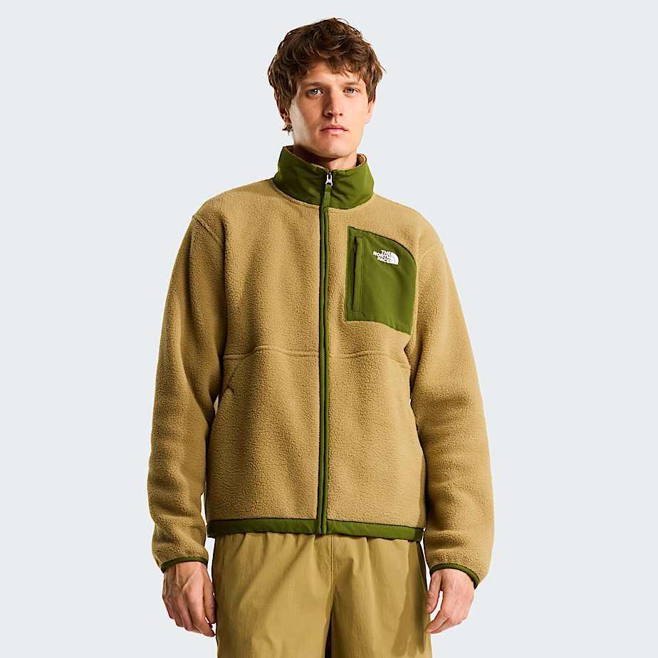 Men's Yumiori Off-peak Full-zip Fleece Jacket Cedar-woodland Green by THE NORTH FACE