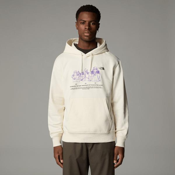 Mountain Jacket Anniversary Relaxed Hoodie White Dune by THE NORTH FACE