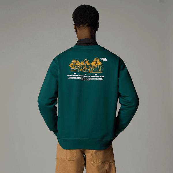 Mountain Jacket Anniversary Relaxed Sweatshirt Deep Nori by THE NORTH FACE