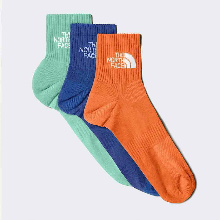 Multi Sport Cushion 1/4 Socks Papaya-bright Foam-indigo Plum by THE NORTH FACE