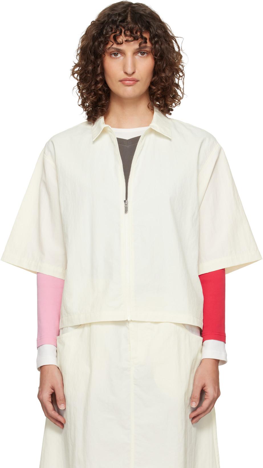 Off-White TNF Red Box Nylon Short-Sleeve Shirt by THE NORTH FACE
