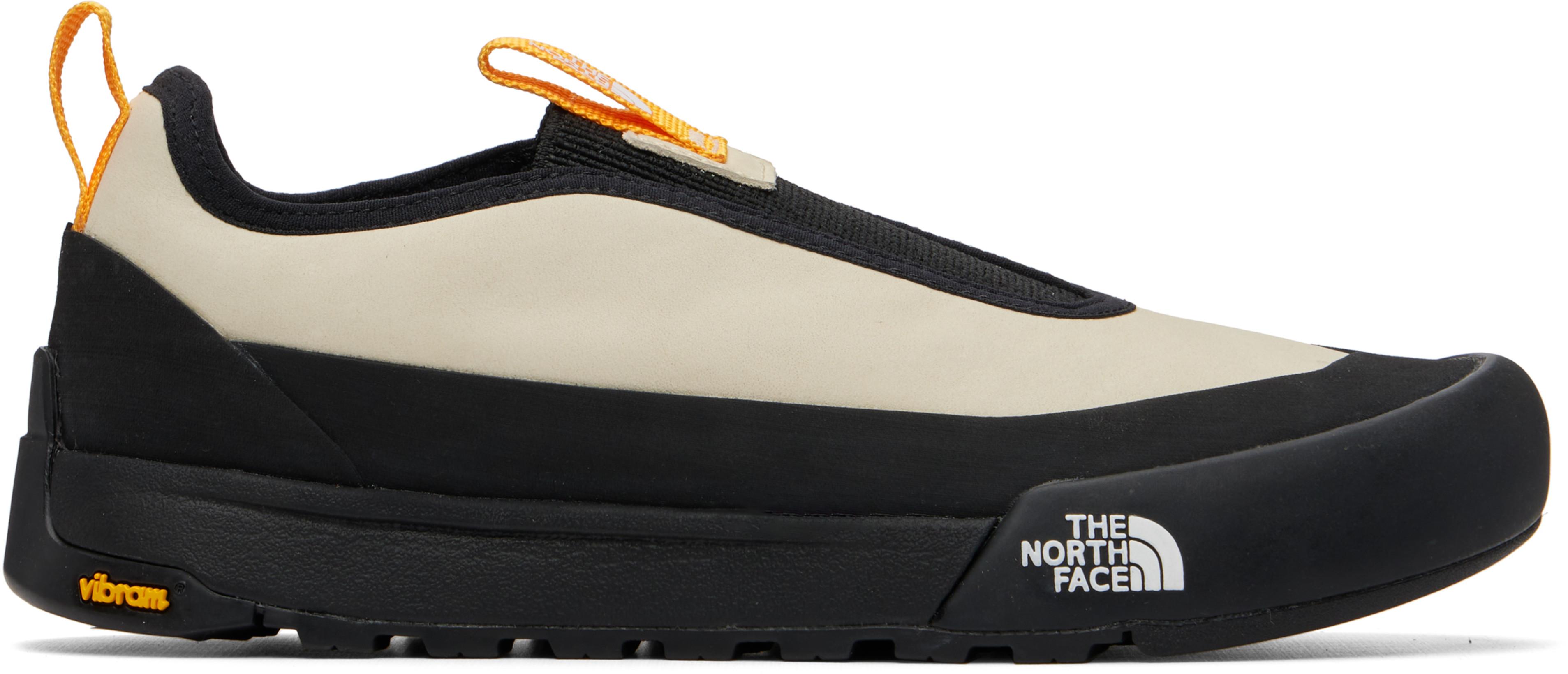 Off-White & Black Clyffe Slip-On Sneakers by THE NORTH FACE