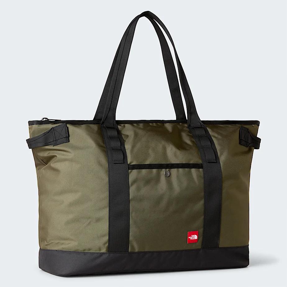 Red Box Large Tote Bag New Taupe Green by THE NORTH FACE
