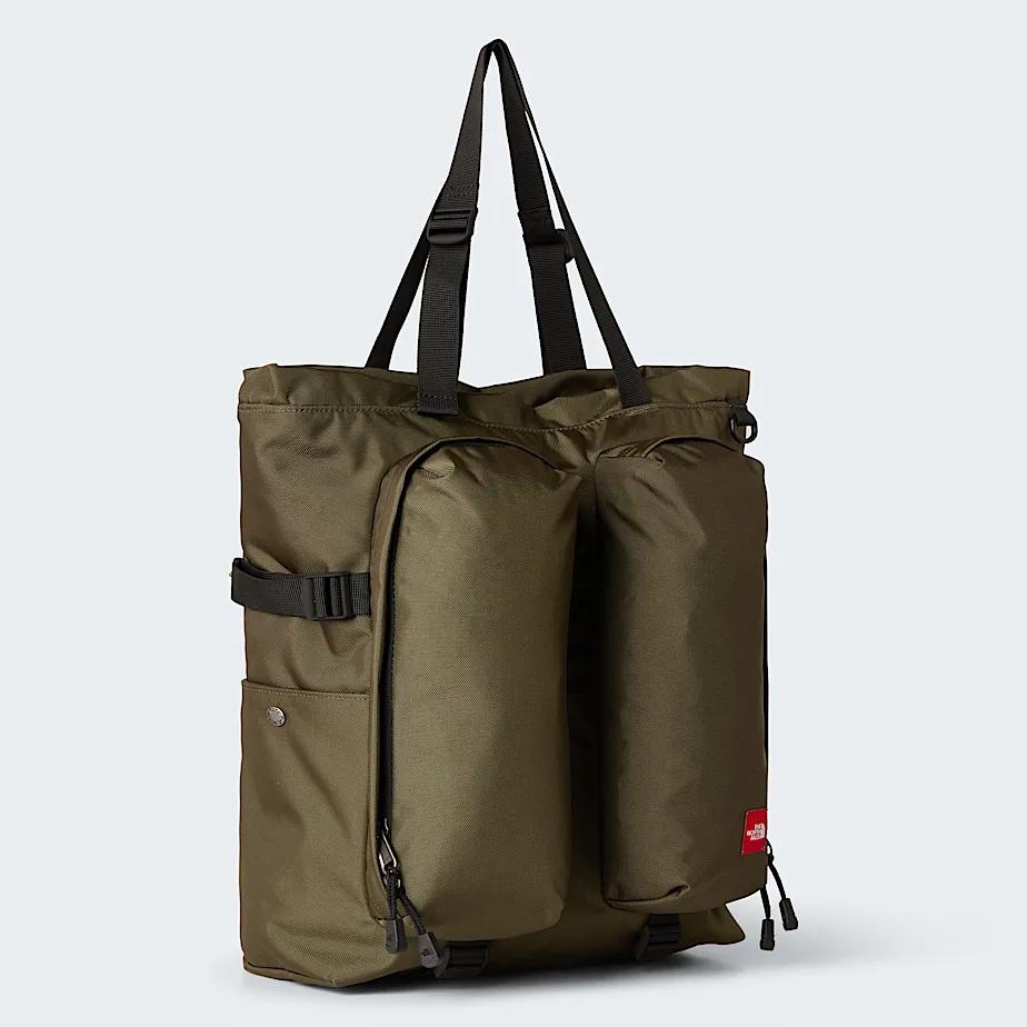 Red Box Tote Bag New Taupe Green by THE NORTH FACE