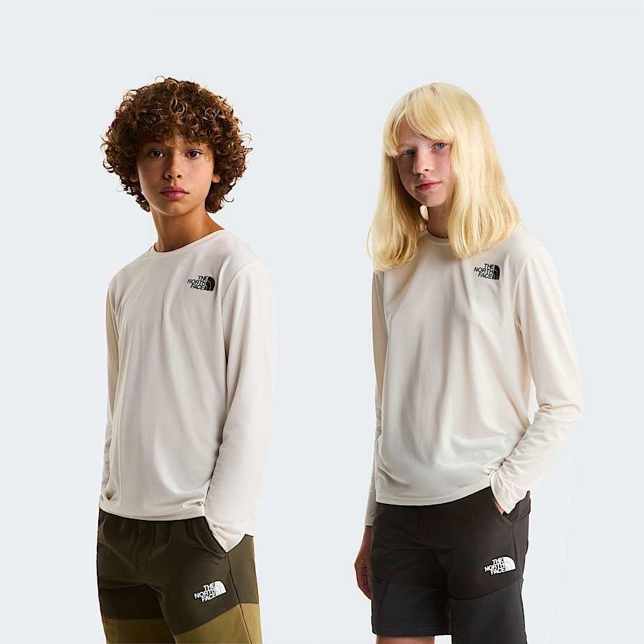 Teens' 24/7 Long-sleeve T-shirt White Dune by THE NORTH FACE