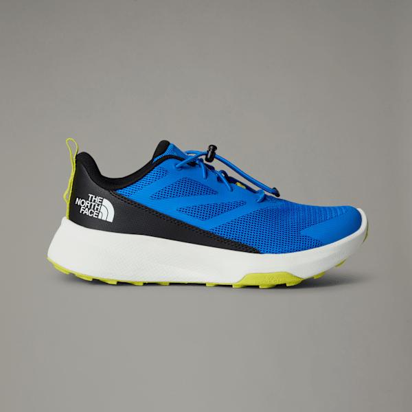 Teens' Altamesa Trail Running Shoes Hero Blue-sulphur Spring Green by THE NORTH FACE