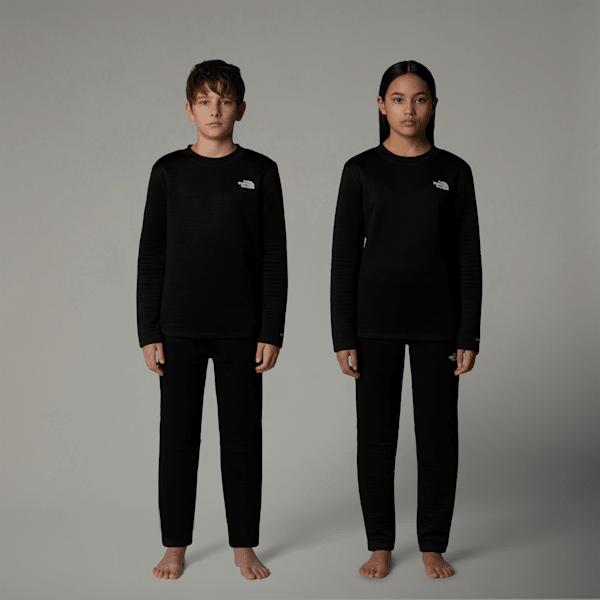 Teens' Dotknit Thermal Baselayer Set Tnf Black by THE NORTH FACE