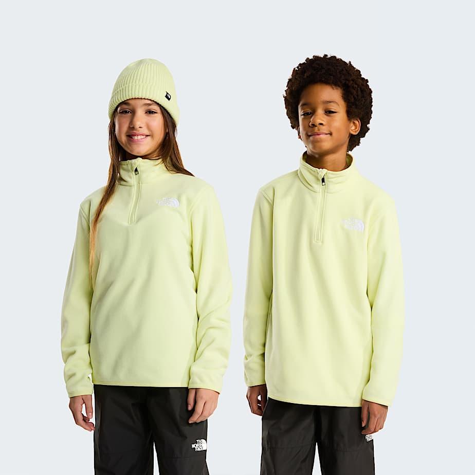 Teens' Glacier 1/4 Zip Fleece Lemon Mist by THE NORTH FACE