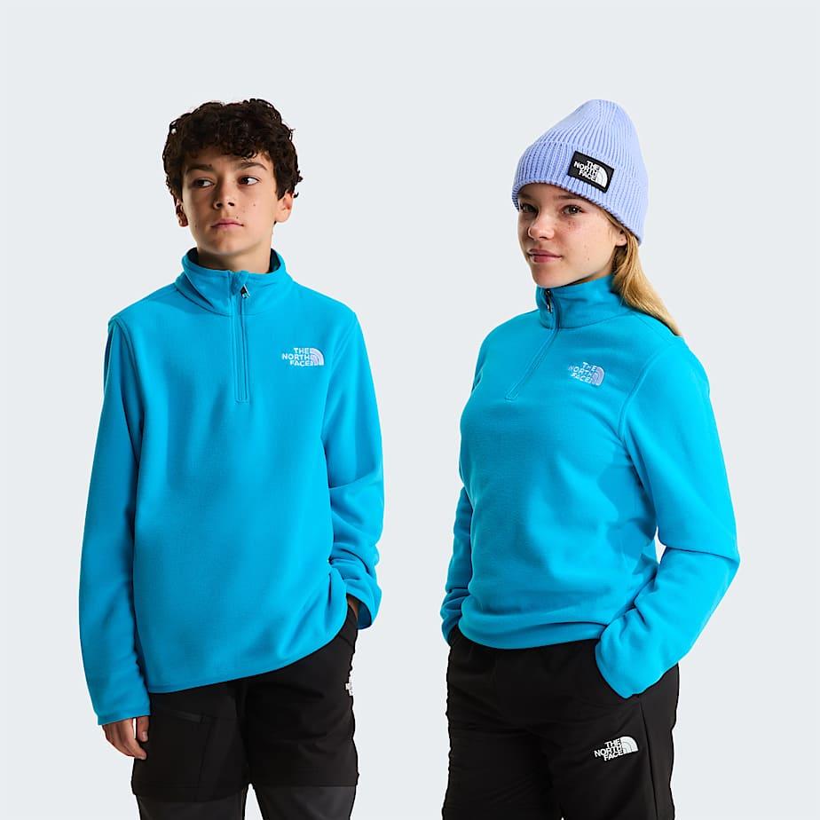 Teens' Glacier 1/4 Zip Fleece Meridian Blue by THE NORTH FACE
