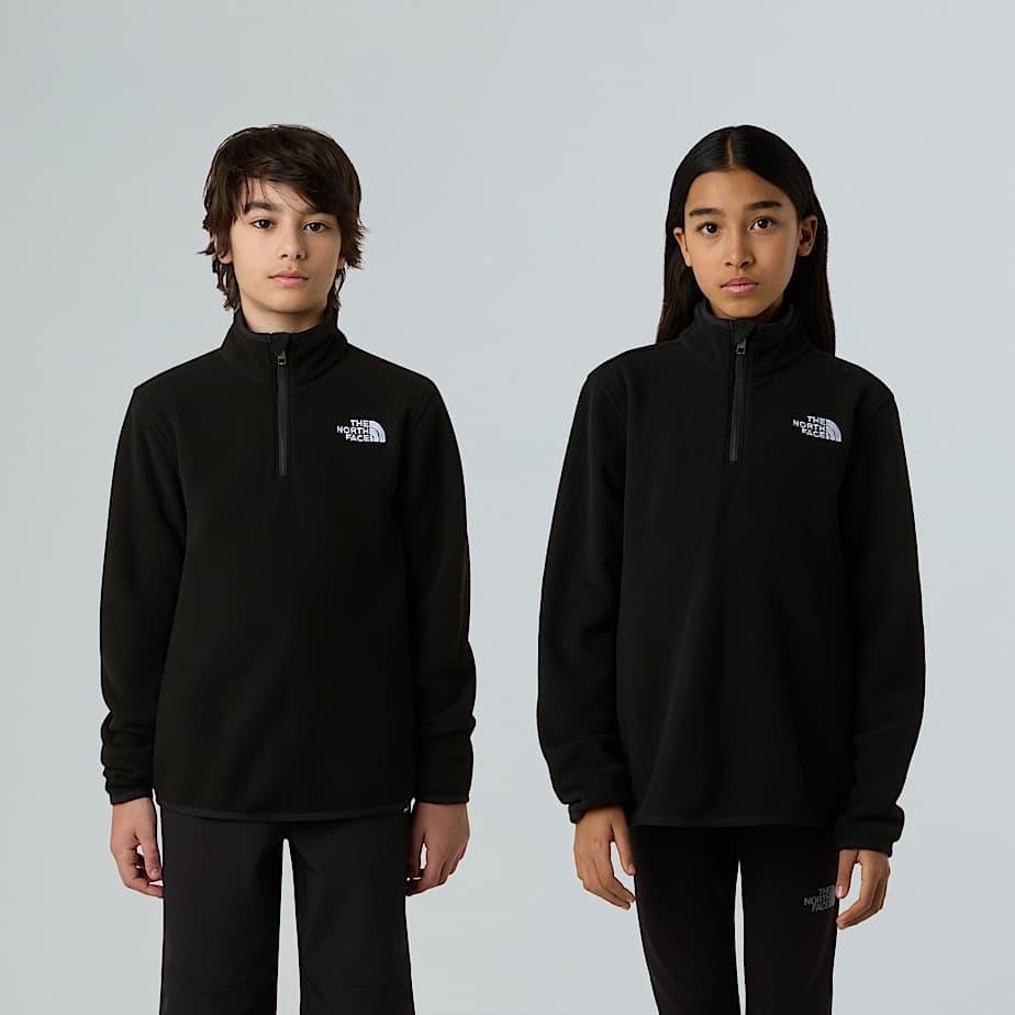 Teens' Glacier 1/4 Zip Fleece Tnf Black by THE NORTH FACE