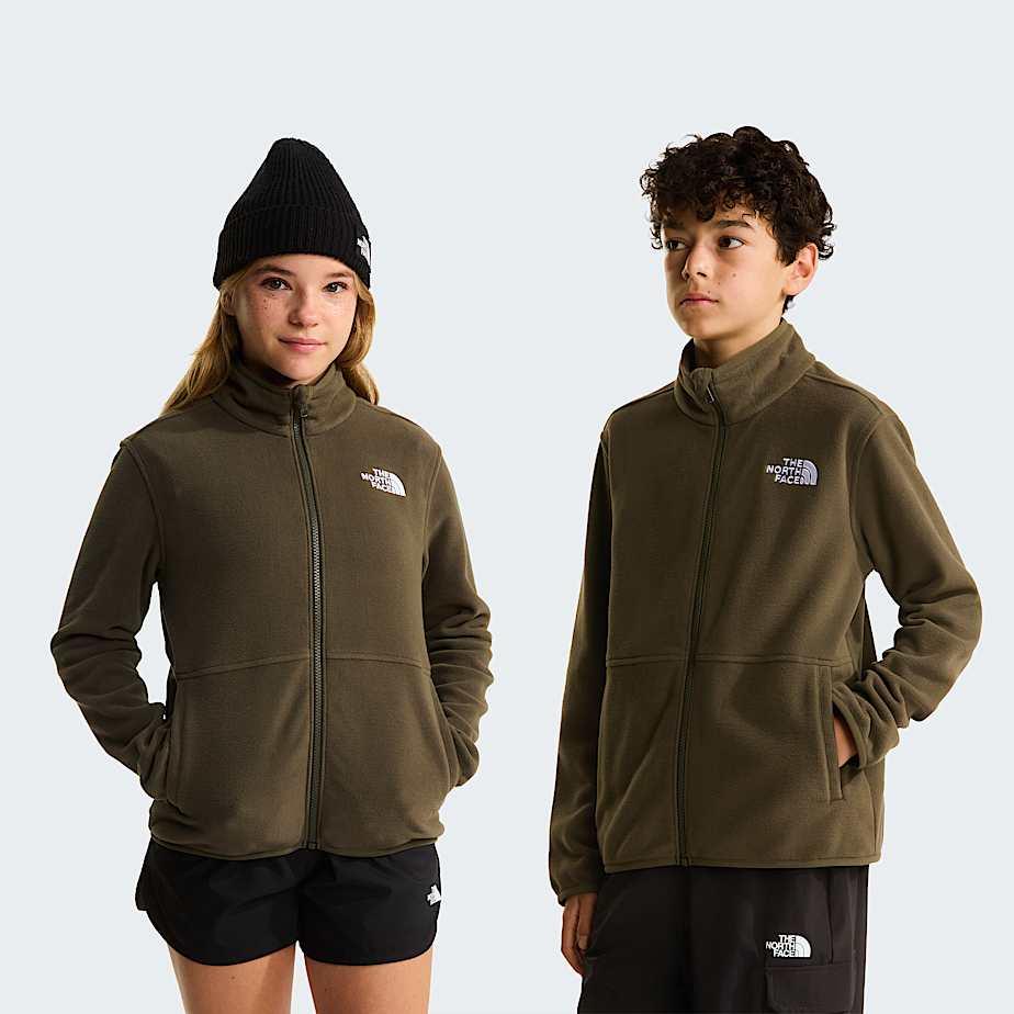 Teens' Glacier Zip-in-compatible Fleece Jacket New Taupe Green by THE NORTH FACE