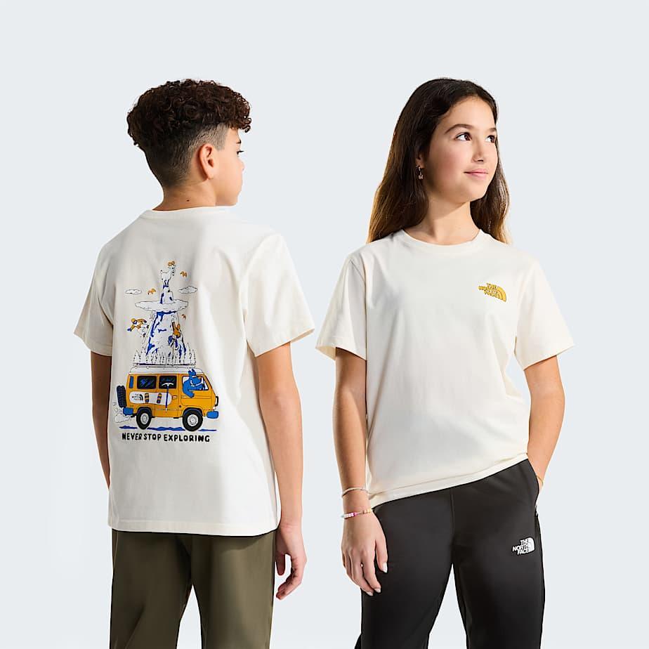 Teens' Outdoor Regular Graphic T-shirt White Dune by THE NORTH FACE
