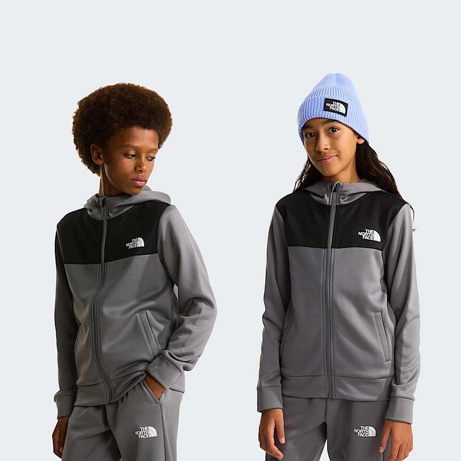 Teens' Reaxion Full-zip Hoodie Smoked Pearl by THE NORTH FACE