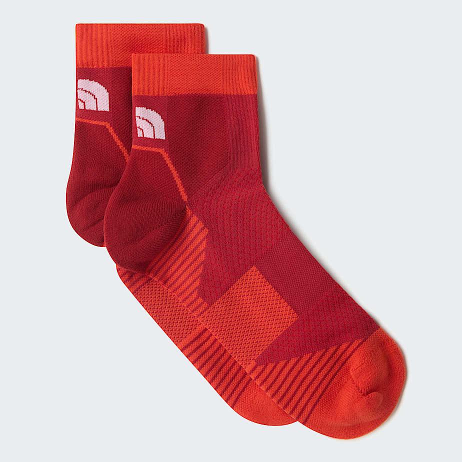 Trail Run 1/4 Socks Iron Clay-lava Red by THE NORTH FACE