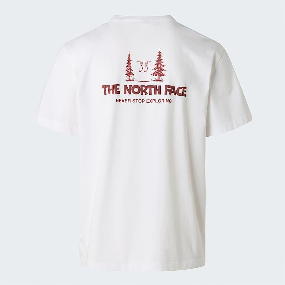 Unisex Camping Relaxed Graphic T-shirt Tnf White by THE NORTH FACE